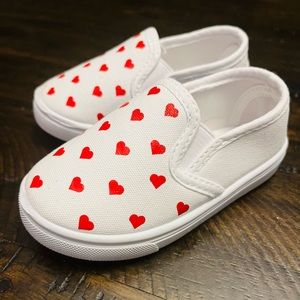 Red Heart Slip-On Toddler Shoes (Multiple Sizes Available)
